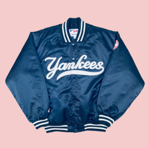 New York Yankees 2000s Majestic Bomber Satin Jacket