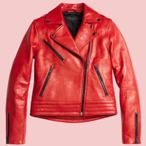 Rag Bone Red Leather Jacket