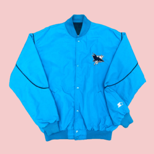 San Jose Sharks Lightweight Starter Bomber Jacket