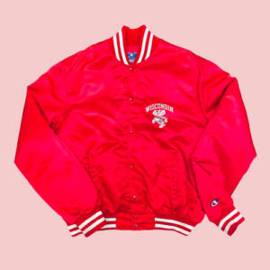 Wisconsin Badgers Champion Bomber Satin Jacket