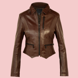 Womens Dark Brown Leather Jacket