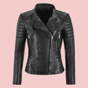 Casual Leather Jacket Womens