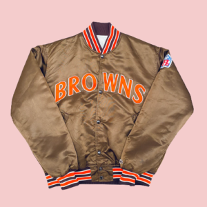 Cleveland Browns 1980s Starter Bomber Satin Jacket