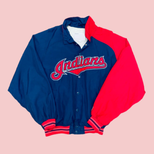 Cleveland Indians Coach's Dugout Lightweight Starter Bomber Jacket