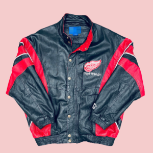 Detroit Red Wings 1990s Starter Leather Jacket