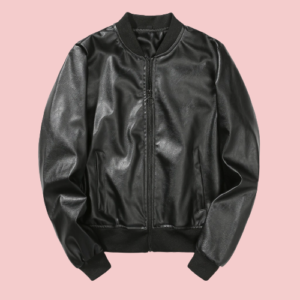 Faux Leather Oversized Jacket