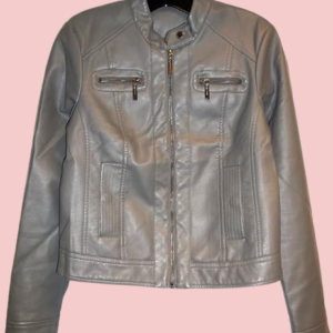 Jou Jou Faux Leather Moto Jacket