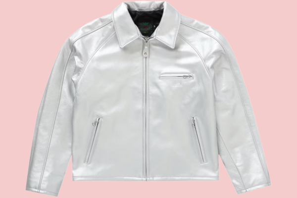 Leather Racer Jacket Mens