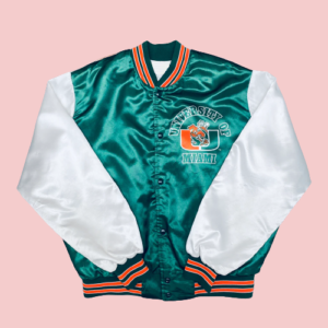 Miami Hurricanes 1990s Bomber Satin Jacket