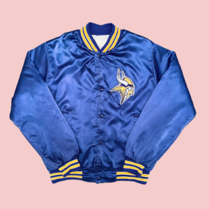 Minnesota Vikings 1990s Bomber Satin Jacket
