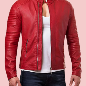 Real Red Leather Jacket
