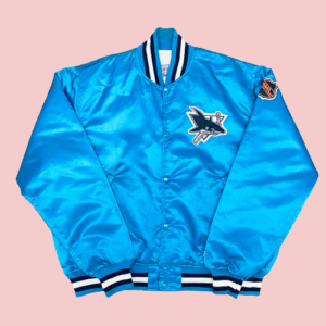 San Jose Sharks 1991 Center Ice Starter Satin Jacket