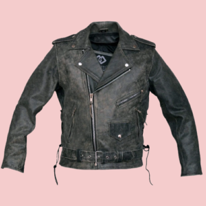 Vintage Distressed Leather Jacket