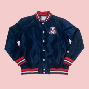 Arizona Wildcats Retro Bomber Satin Jacket