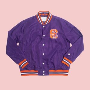 Clemson Tigers Vintage Bomber Satin Jacket