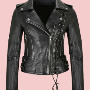 Laced Leather Jacket