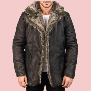 Leather Jacket With Fur Trim