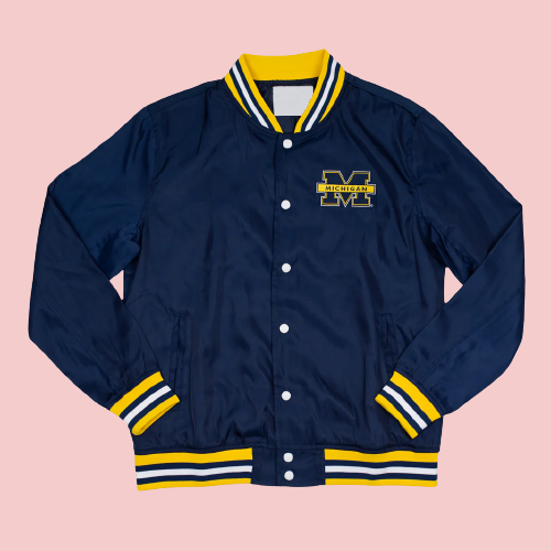 Michigan Retro Bomber Varsity Jacket
