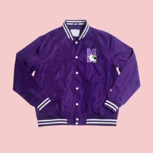 Northwestern Wildcats Vintage Script Bomber Jacket
