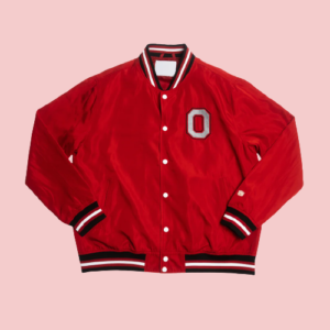 Ohio State Vintage Buckeyes Script Bomber Satin Jacket