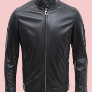 Slim Leather Jacket Mens