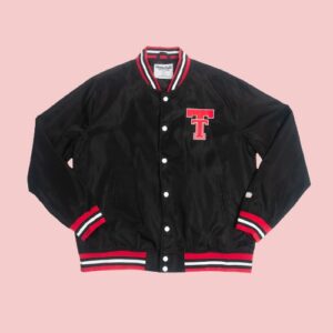 Texas Tech Red Raiders Vintage Black Bomber Jacket