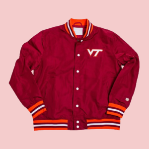 Virginia Tech Hokies Vintage Script Bomber Jacket