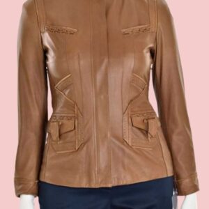 Elie Tahari Andreas Leather Jacket