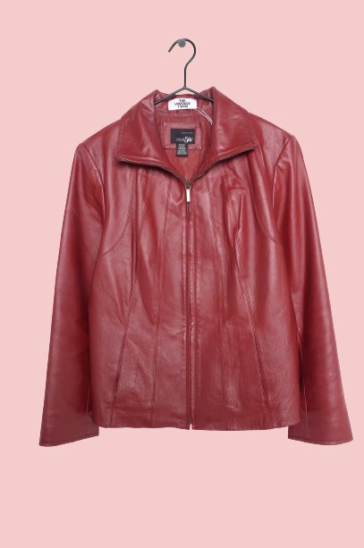 Worthington Red Leather Jacket - AirBorne Jacket