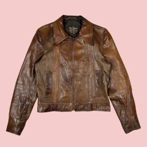 70s Brown Leather Jacket