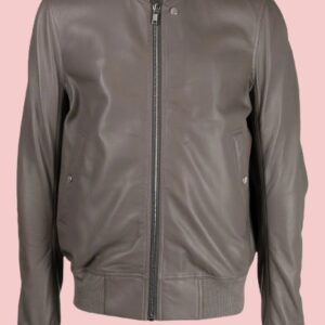 All Saints Leather Bomber Jacket