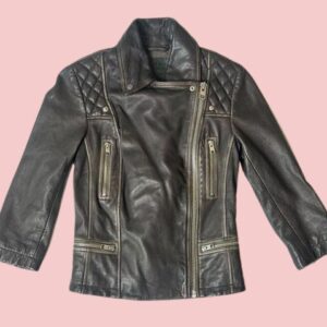 Cargo Leather Biker Jacket