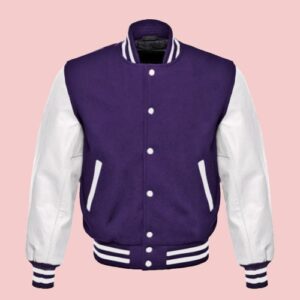 Leather Varsity Jacket Womens