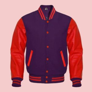 Letterman Jacket With Leather Sleeves