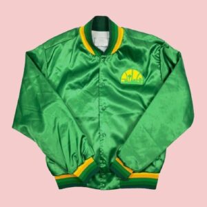 Nba Seattle Supersonics Swingster Bomber Satin Jacket