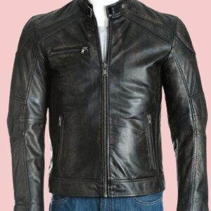 Vintage Style Leather Jacket