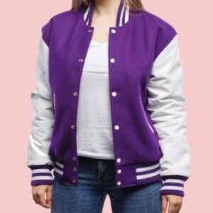 Women's Varsity Jackets Leather Sleeves