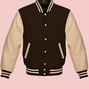 Youth Letterman Jacket With Leather Sleeves