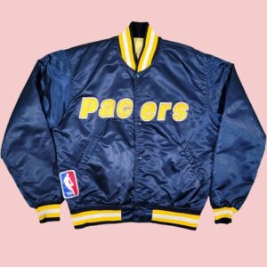 80’s Indiana Pacers Navy Bomber Jacket