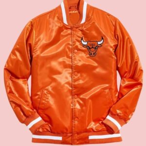 Chicago Bulls Orange Satin Jacket