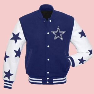 Dallas Cowboys Royal Blue And White Jacket