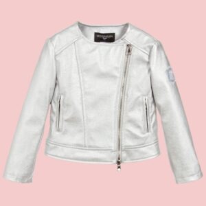 Silver Faux Leather Jacket
