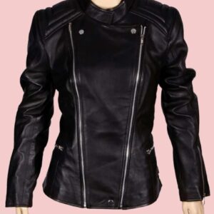 Abbey Clancy Biker Leather Jacket