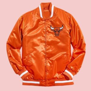 Chicago Bulls Orange Varsity Jacket