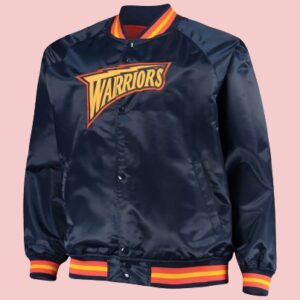 Mitchell & Ness Navy Golden State Warriors Jacket