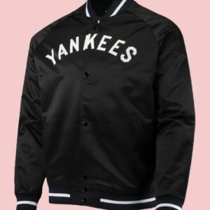 New York Yankees Black Satin Jacket