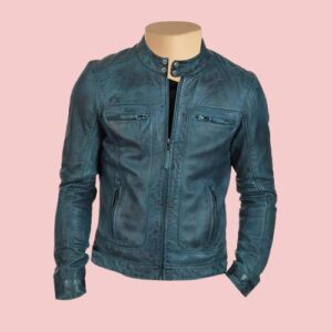 Sapphire Dentons Distressed Leather Jacket