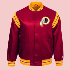 Washington Redskins Burgundy Satin Jacket