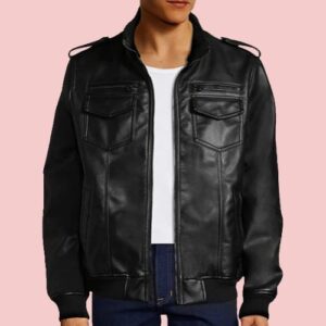 Alpha Leather Bomber Jacket