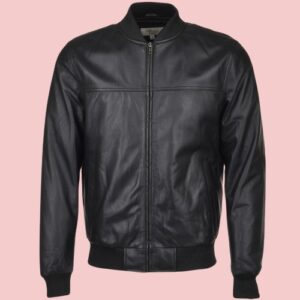 Danny Black Bomber Leather Jacket